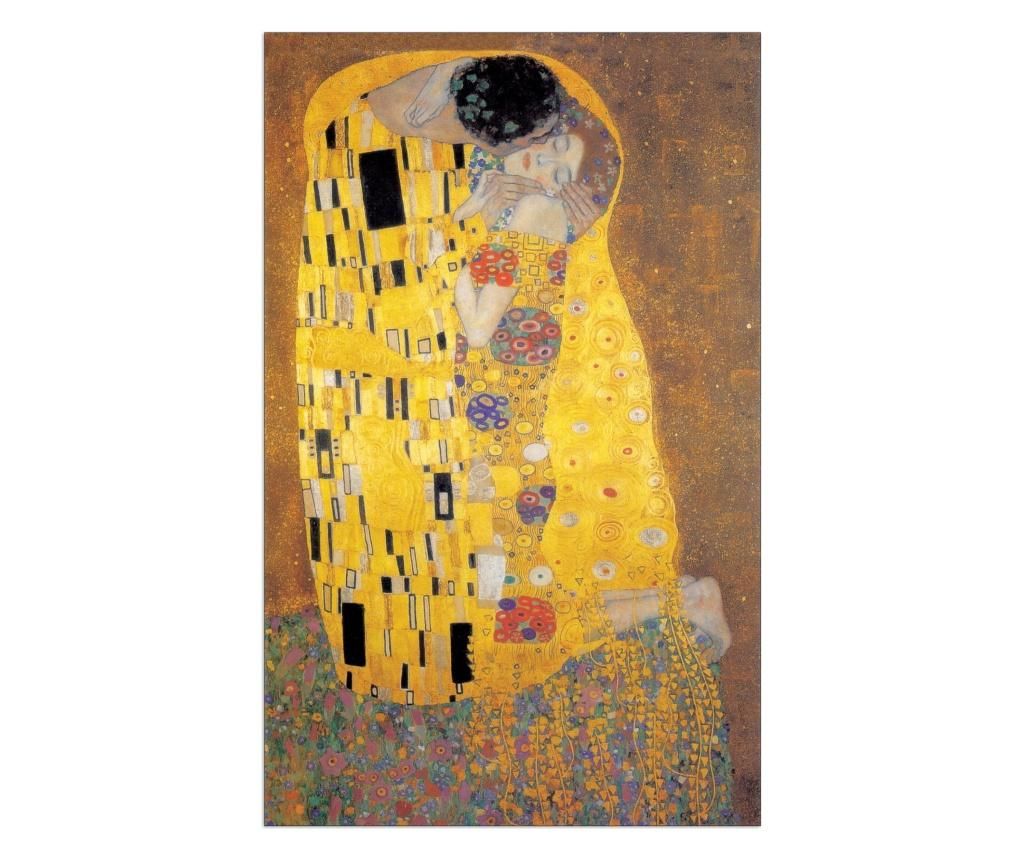 Tablou Klimt - The Kiss 88x140 cm - ARTOPWEB, Multicolor