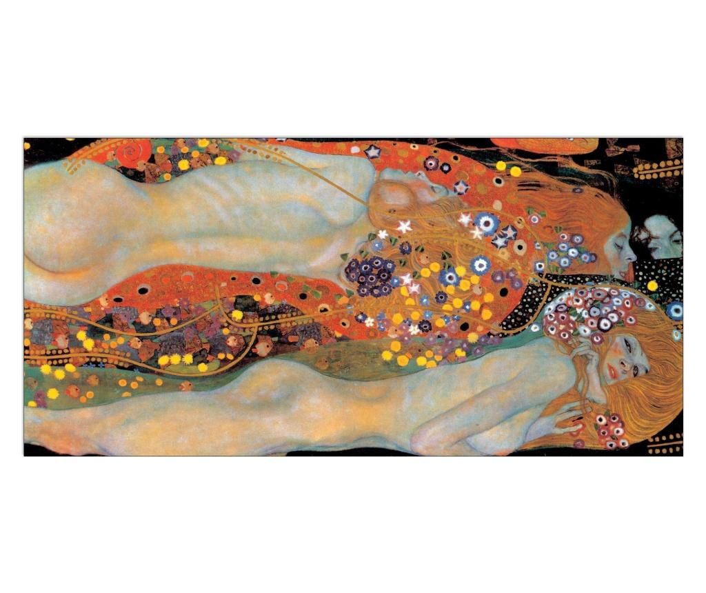 Tablou Klimt - Wasserschlangen 68x140 cm - ARTOPWEB, Multicolor