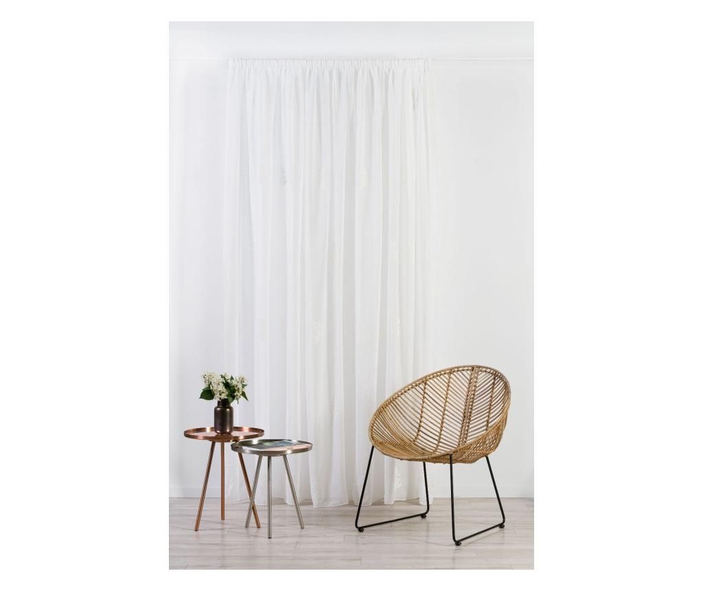 Perdea Monograma 300x245 cm - Mendola Interior, Alb