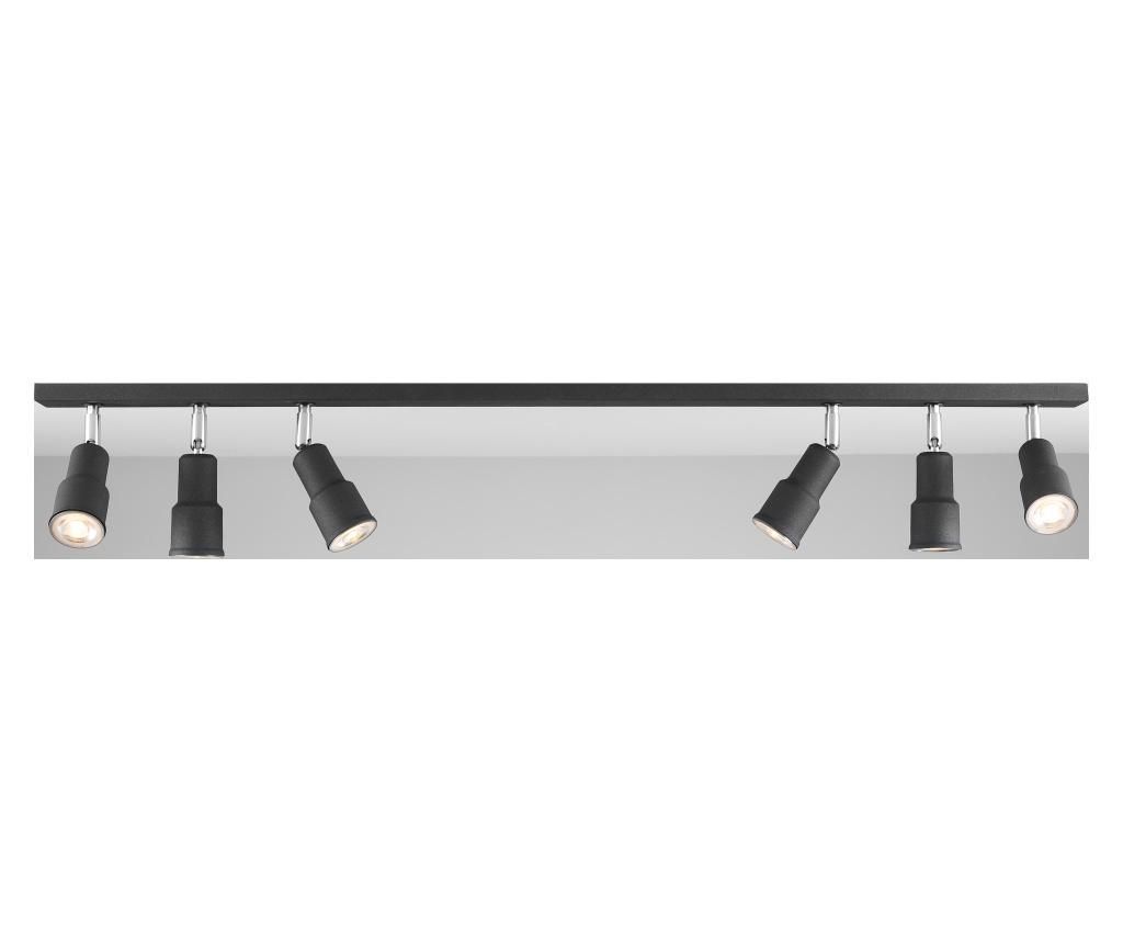 Lustra Aldex, metal, negru, 100x5x16 cm - Aldex, Negru