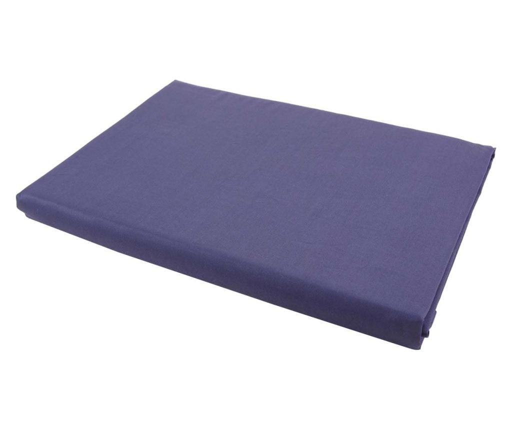 Cearsaf de pat cu elastic Basic Satin Blue 160x200 cm - BELLA MAISON, Albastru