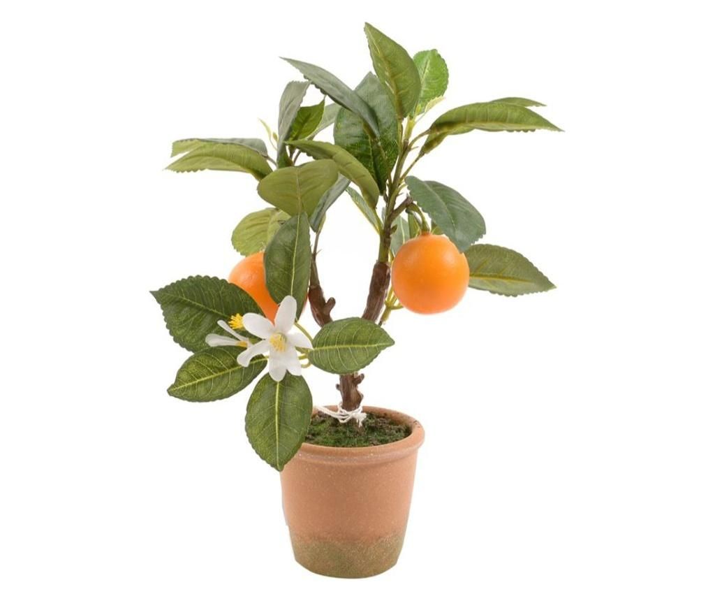 Planta artificiala in ghiveci Mandarin - Mercury , Portocaliu