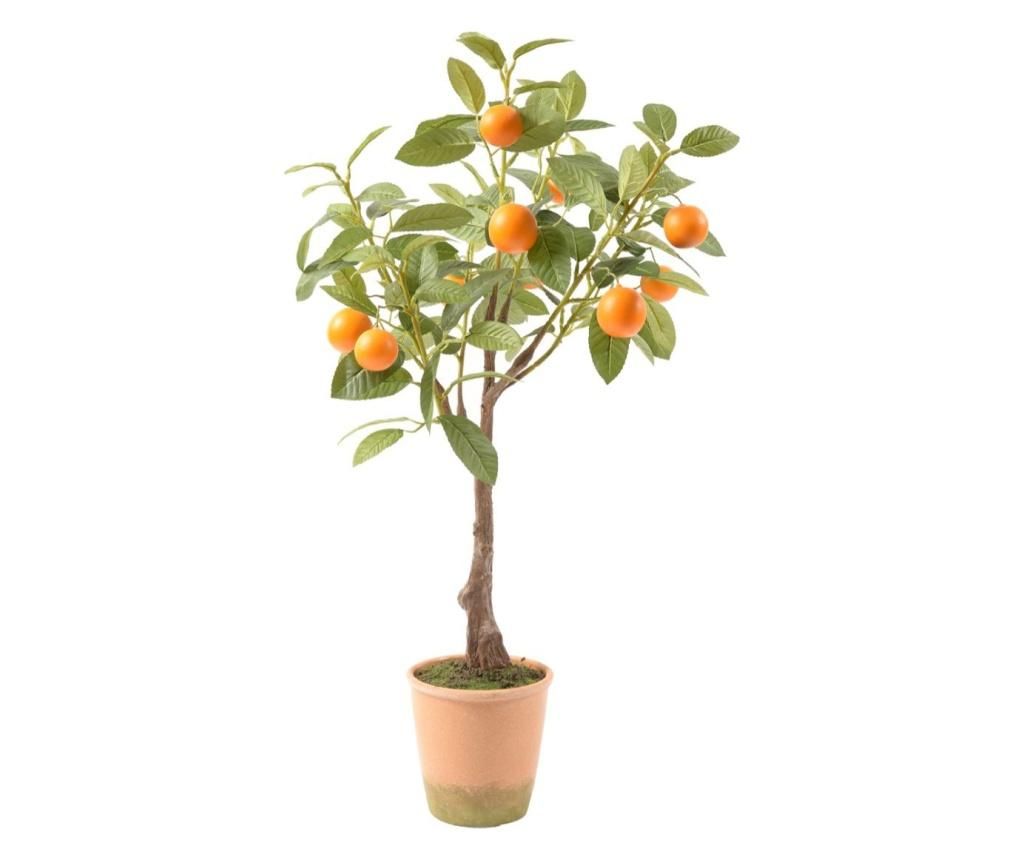 Planta artificiala in ghiveci Mandarin - Mercury , Portocaliu