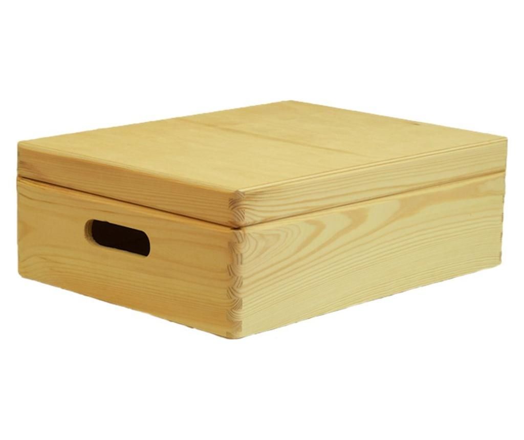 Cutie pentru depozitare Compactor, 40x30x14 cm, lemn de pin - Compactor, Maro