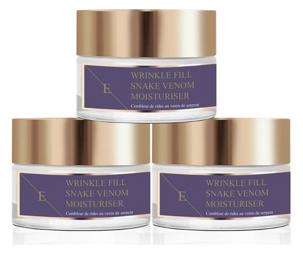 Set 3 creme anti-rid pentru fata Snake Venom Moisturiser 50 ml - Eclat Skin London