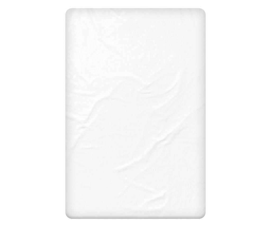 Cearsaf de pat Dilios, White, bumbac ranforce, 150×260 cm, alb – Dilios, Alb Dilios