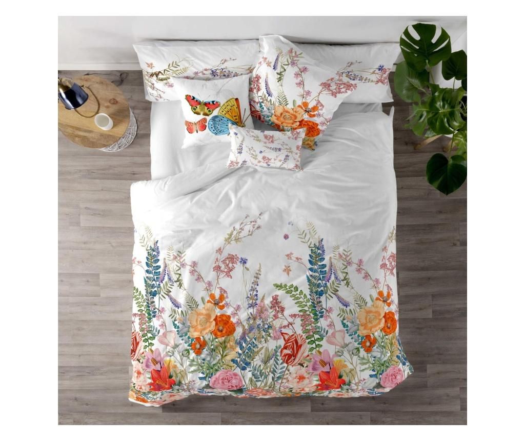 Cearsaf de pat cu elastic Amelia Lilac 160×200 cm – DecoKing, Mov DecoKing