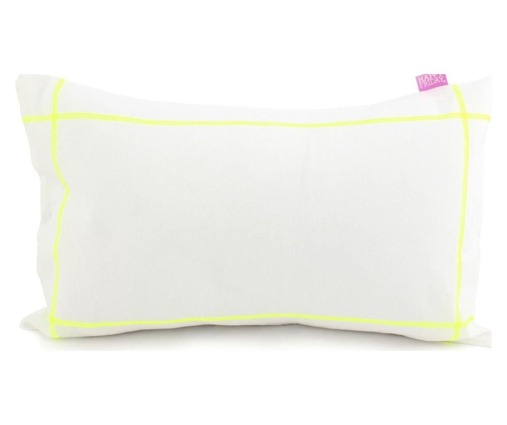 Fata de perna Basic White Yellow 30x50 cm