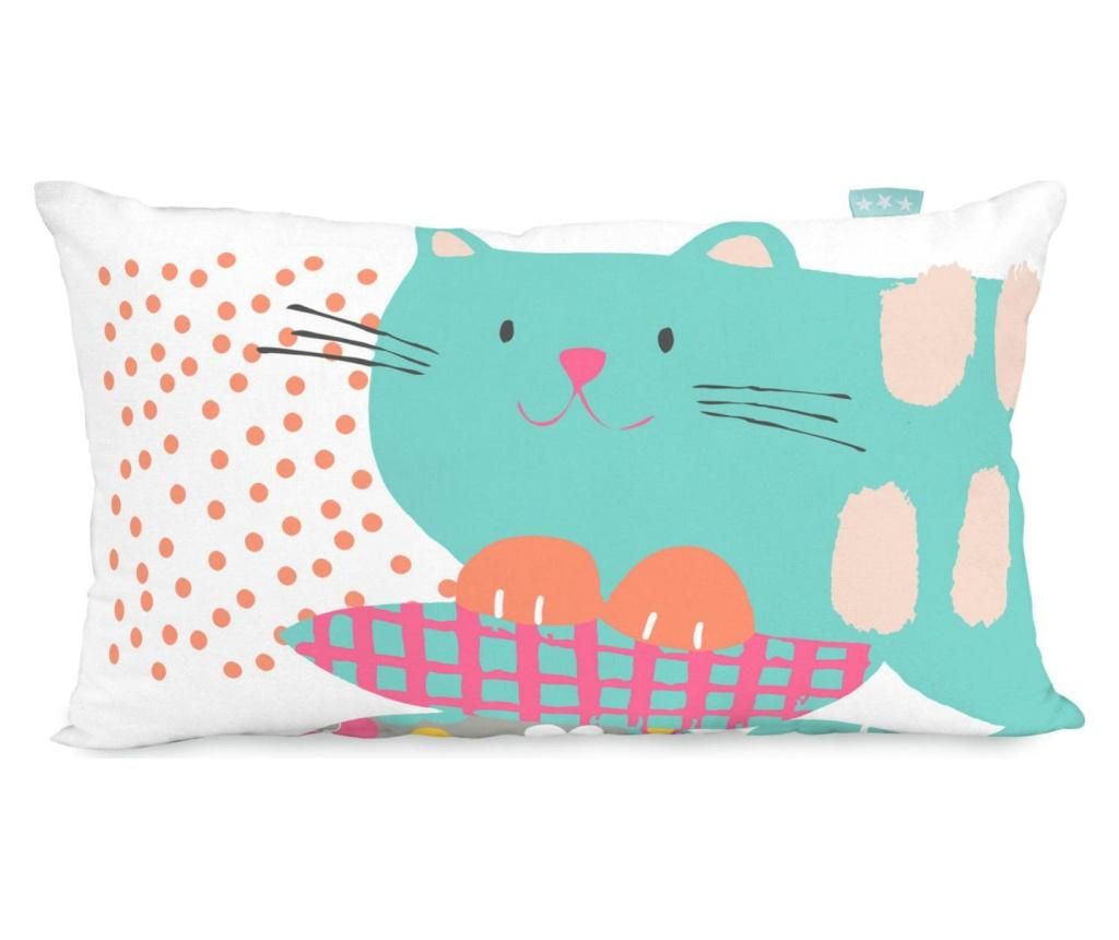 Fata de perna Moshi Moshi, Cat and Mouse, bumbac, 30x50 cm - MOSHI MOSHI, Multicolor - 1 | YEO