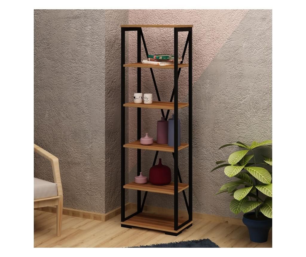 Biblioteca Gauge Concept, Primon, placa fibrolemoasa, 51x30x160 cm - Gauge Concept, Maro