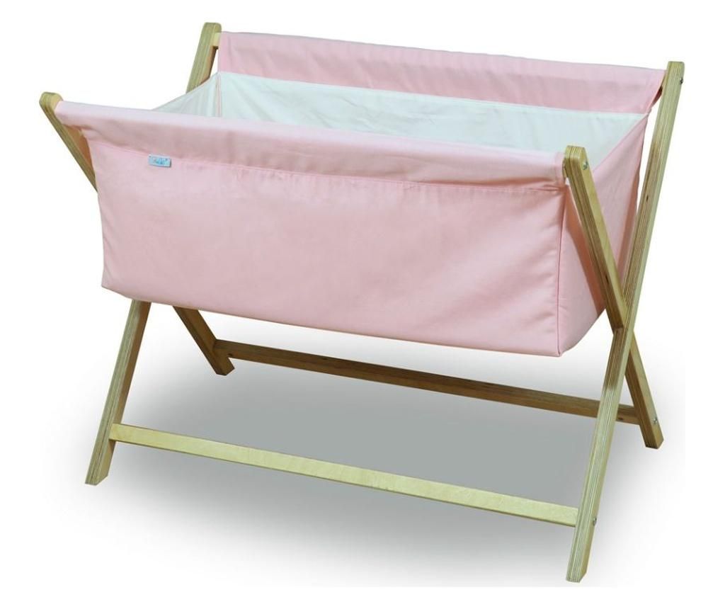 Patut copii Bliss, Bliss Saturn Pink, lemn de fag, 40x80x35 cm - Bliss, Roz