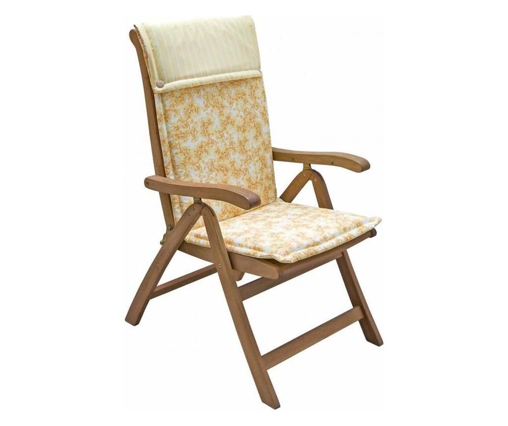 Perna pentru scaun Bizzotto, Fiore, poliester 180 gr/m2, 72×54 cm, galben – Bizzotto, Galben & Auriu Bizzotto pret redus