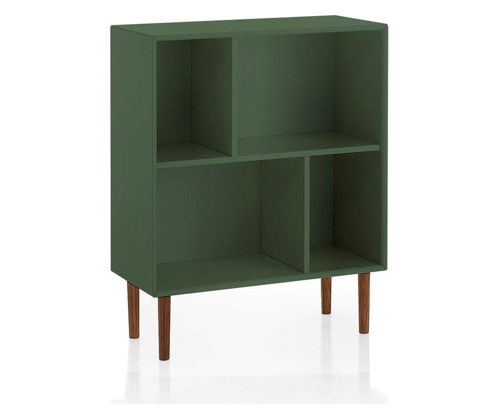 Biblioteca Tft Home Furniture, lemn, 70x32x88 cm - TFT Home Furniture, Verde
