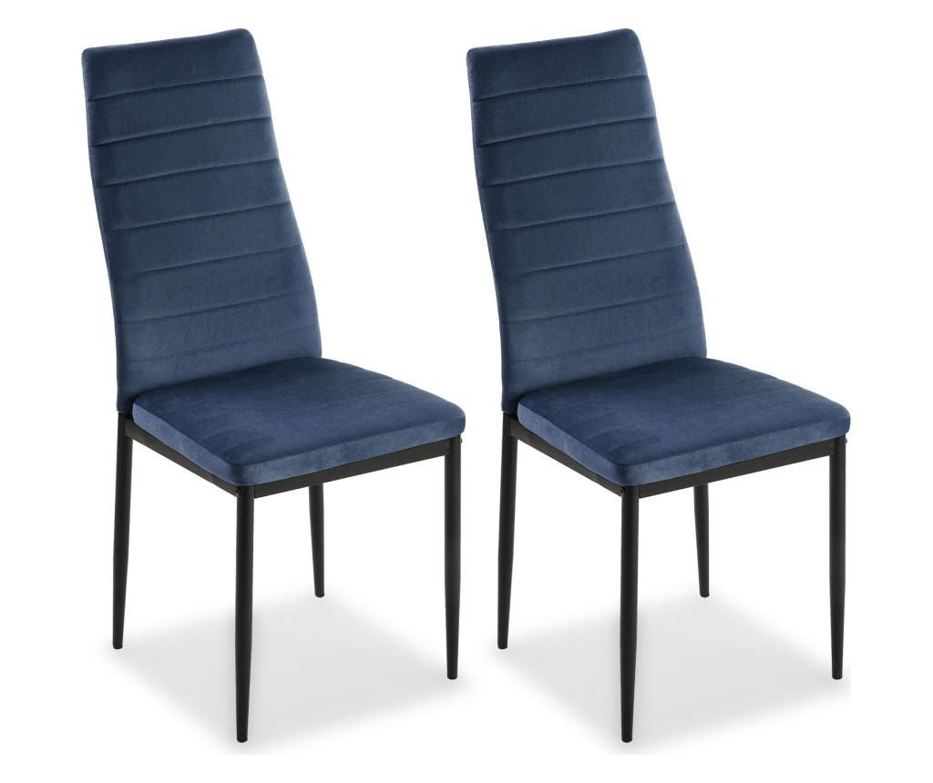 Set 2 scaune Valentina - Versa, Albastru