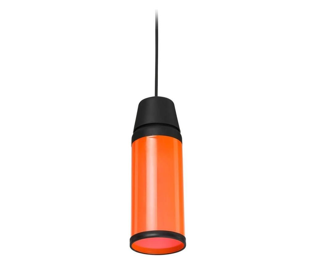 Lustra Squid Lighting, polipropilena, incandescent, LED, fluorescent, E27, portocaliu, 9x9x28 cm – Squid lighting, Portocaliu Squid lighting imagine noua 2022