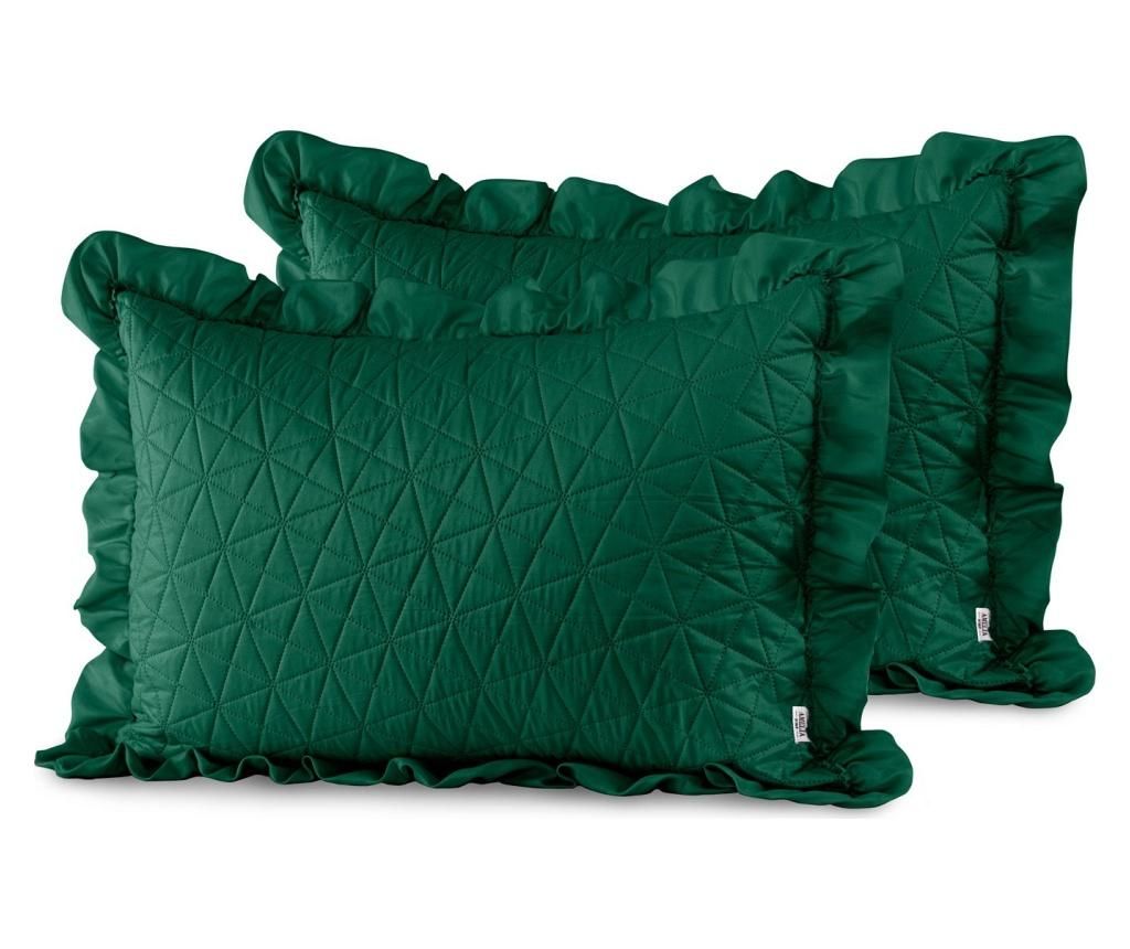 Set 2 fete de perna Tilia Bottle Green 50×70 cm – AmeliaHome, Verde AmeliaHome