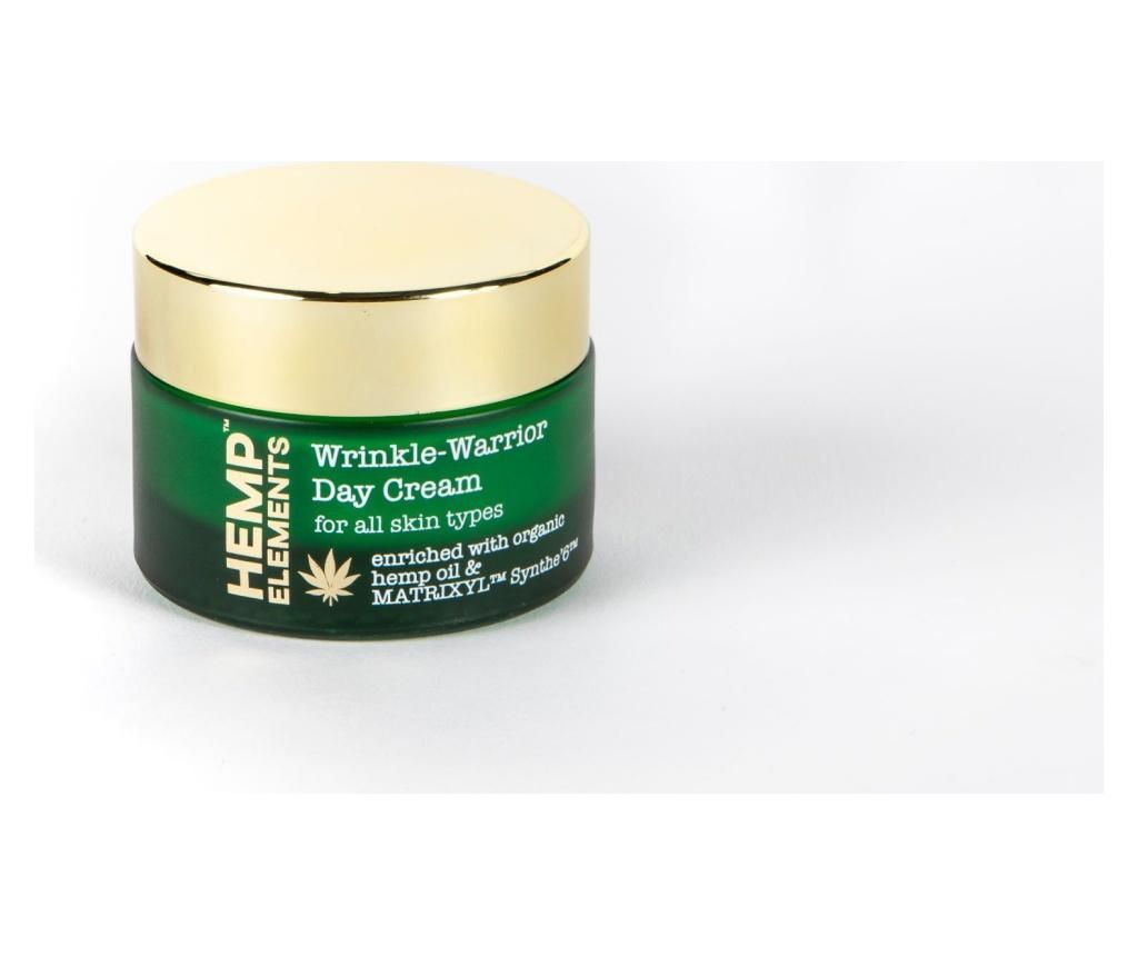 Crema de zi Hemp Elements Wrinkle Warrior 50 ml - HEMP ROSE