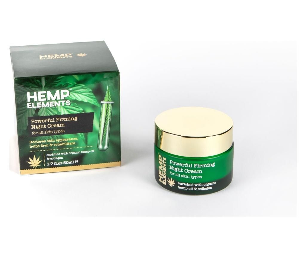 Crema de noapte Hemp Elements Powerful Firming 50 ml - HEMP ROSE