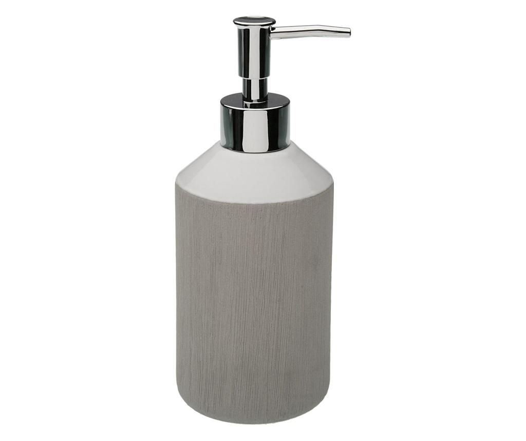 Dispenser sapun lichid Versa, ceramica, 8x8x19 cm, gri – Versa, Gri & Argintiu Versa imagine 2022