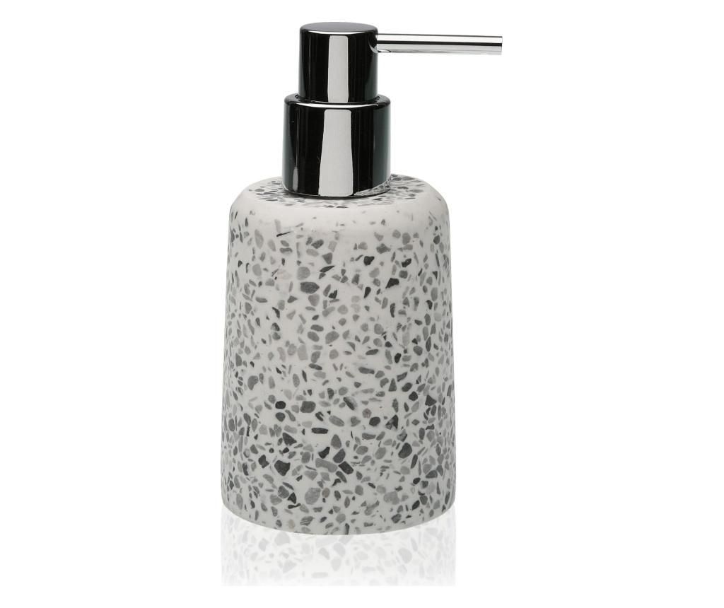 Dispenser sapun lichid Versa, rasina, 8x8x17 cm – Versa, Gri & Argintiu Versa