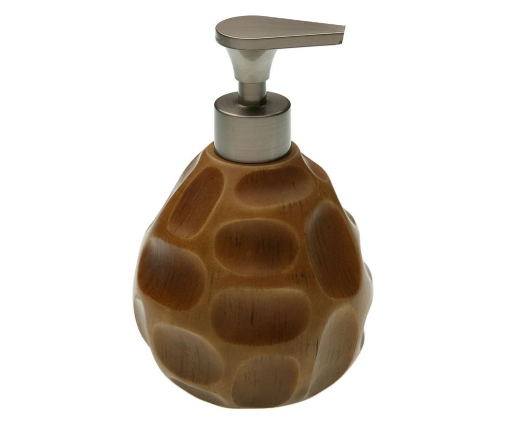 Dispenser sapun lichid Versa, ceramica, 17x11x11 cm, maro – Versa, Maro Versa imagine 2022