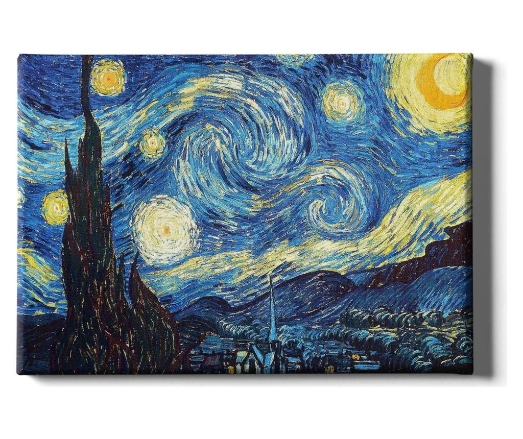 Tablou Starry Night 40x60 cm - TABLOCENTER, Multicolor