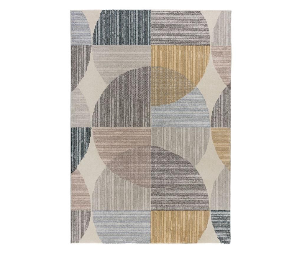 Covor Centro Circles 160x230 cm - Flair Rugs, Verde