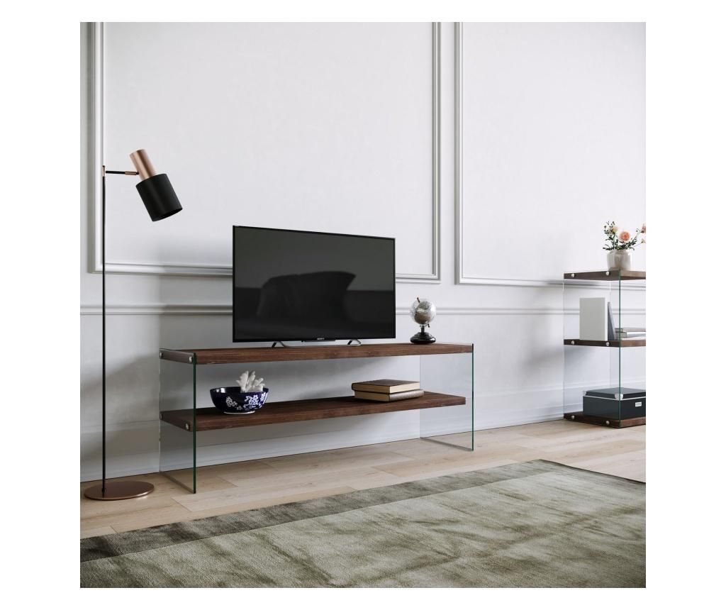 Comoda TV Neostill, lemn masiv, 120x35x45 cm - Neostill, Maro