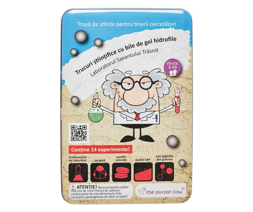 Joc The Crazy Scientist - Lab & Activity Cards Lab Water Gel Science - MOMKI, Multicolor