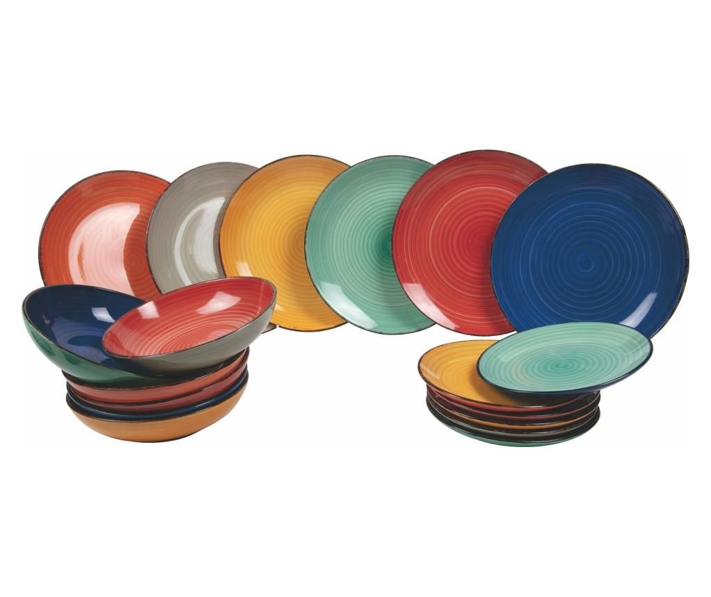 Set de masa 18 piese Baita Bicolor - Villa D\'Este