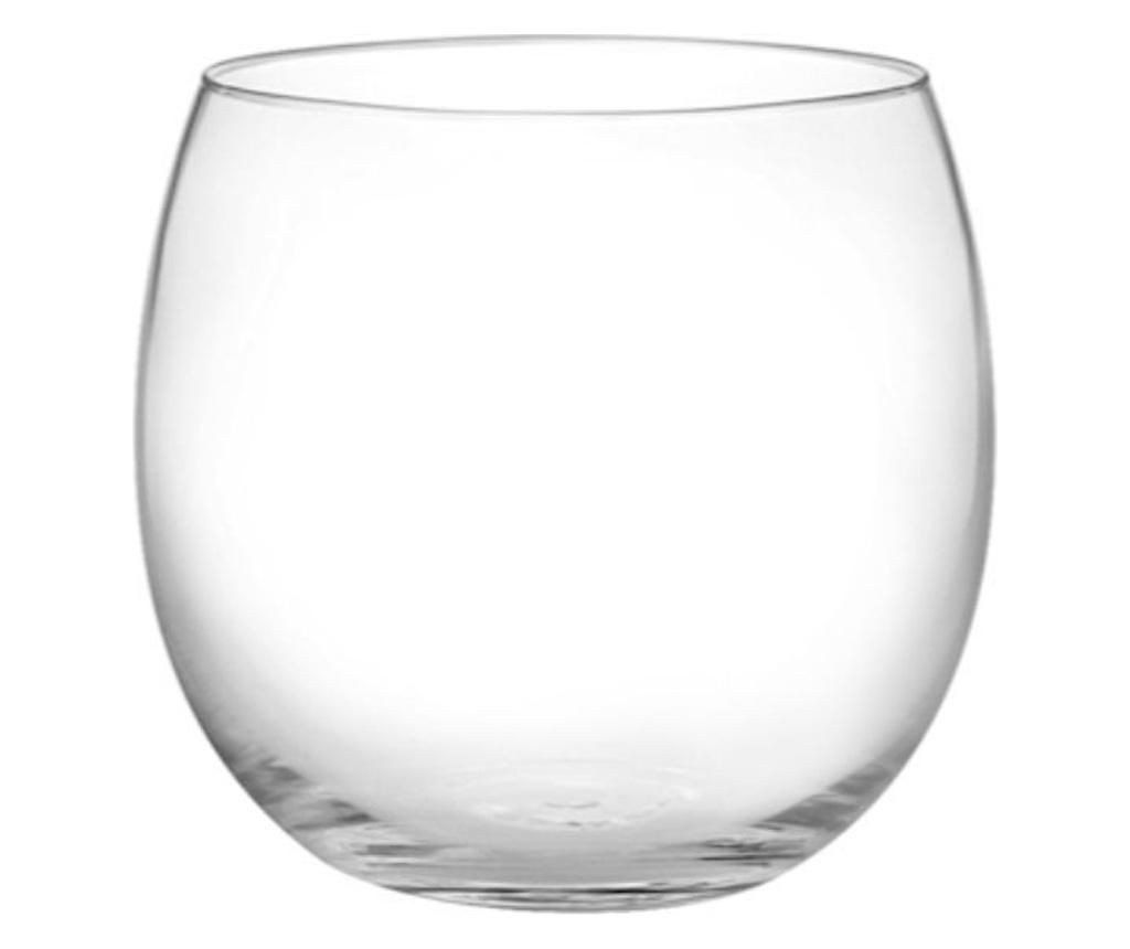 Set 6 pahare pentru vin H&h, sticla, transparent – H&H, Alb H&H imagine 2022