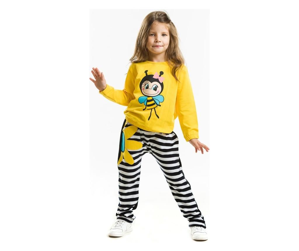 Set hanorac si pantaloni Bee Happy Velvet 2 years - Denokids, Multicolor