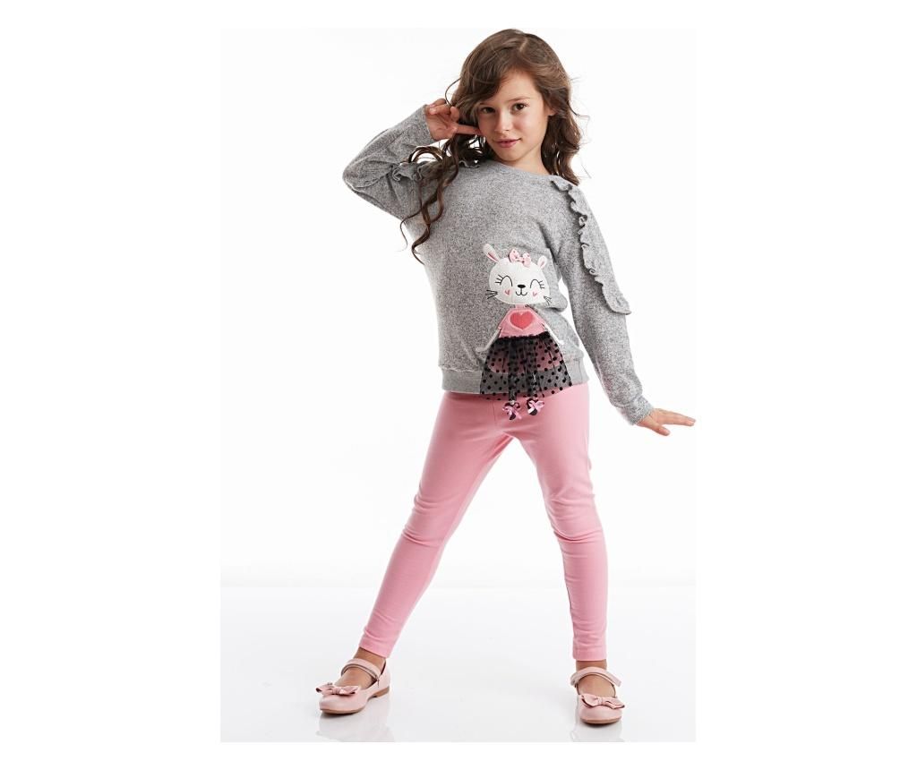 Set bluza si colanti lungi Lily Knitted 4 years - Denokids