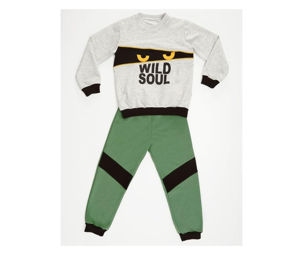 Set hanorac si pantaloni Wild Soul 5 years - Mushi, Multicolor - 2