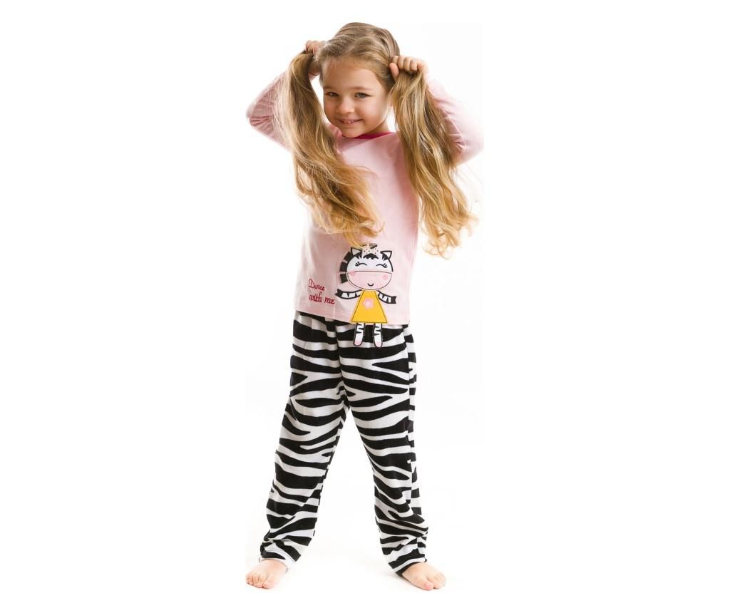 Pijama fete Happy Zebra 2 years - Denokids, Multicolor