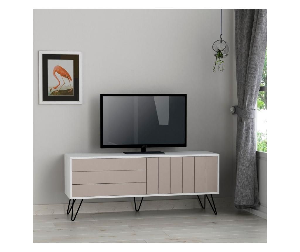 Comoda TV Decortie, PAL melaminat, 139x36x57 cm - Decortie