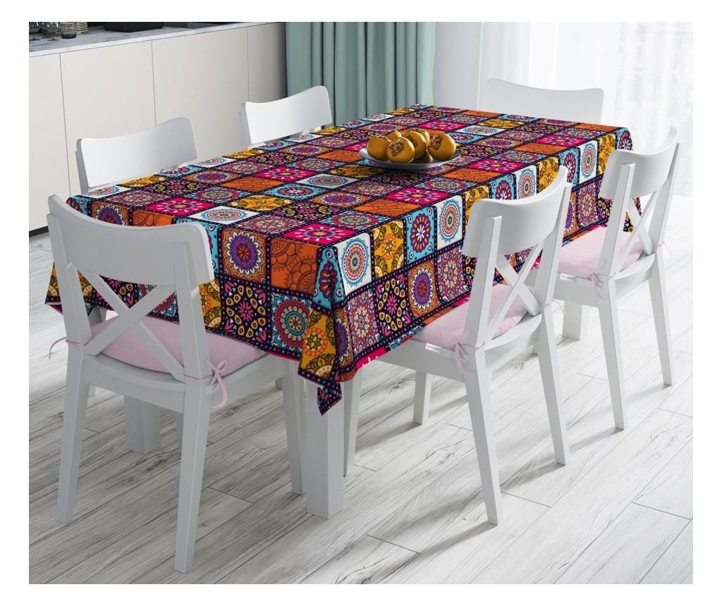 Fata de masa Minimalist Home World, Minimalist Tablecloths Mandala Retro Bohemian Ethnic, poliester, bumbac, 120x140 cm - Minimalist Home World, Multicolor