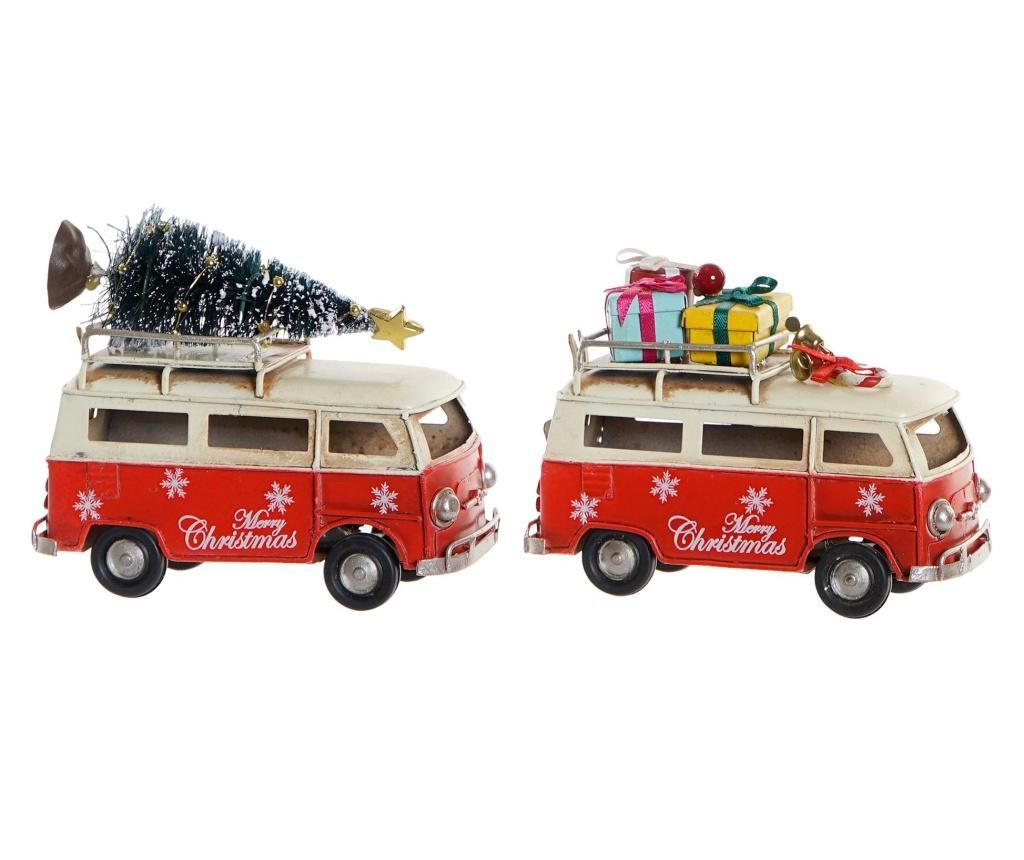 Set 2 decoratiuni Vehicle Christmas Traditional - Item International