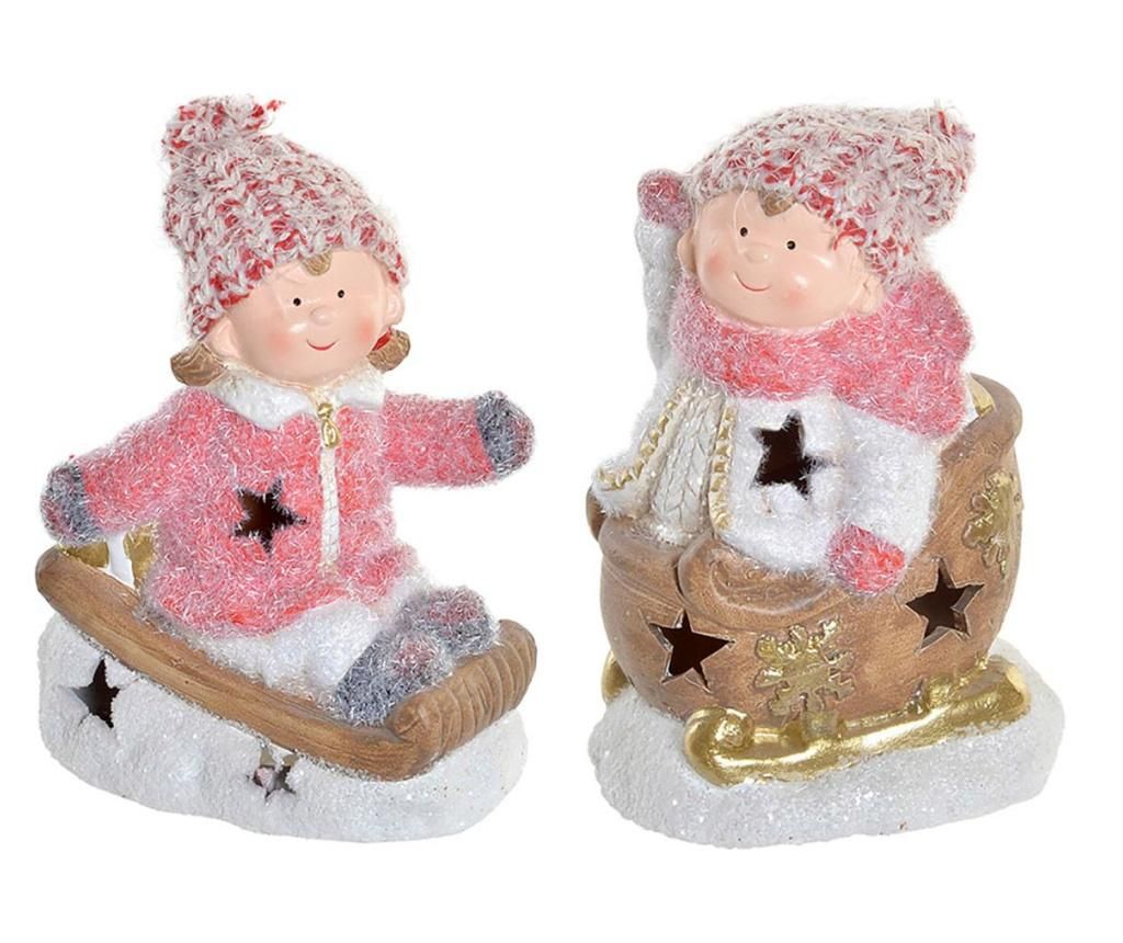 Set 2 decoratiuni luminoase Christmas Traditional - Item International