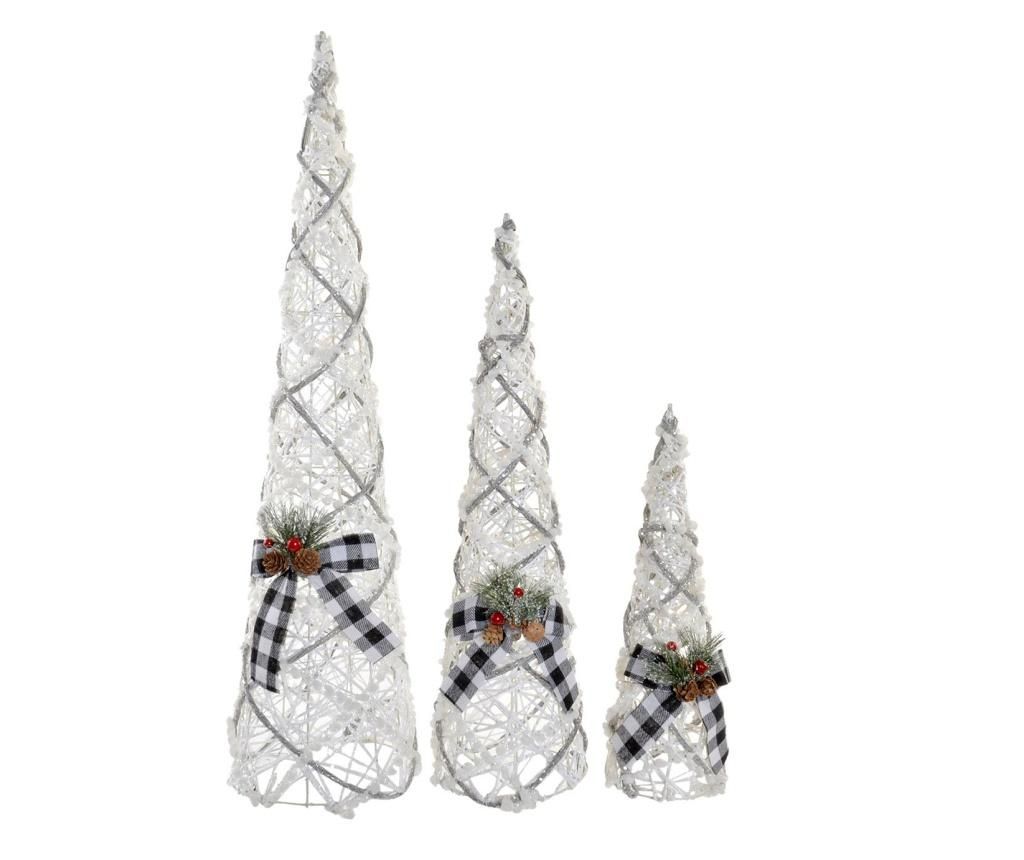 Set 3 decoratiuni luminoase Cone Alpine Christmas - Item International