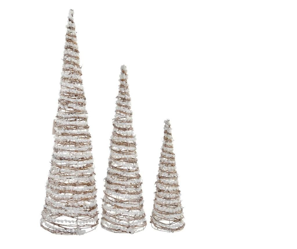 Set 3 decoratiuni luminoase Cone Christmas Traditional - Item International