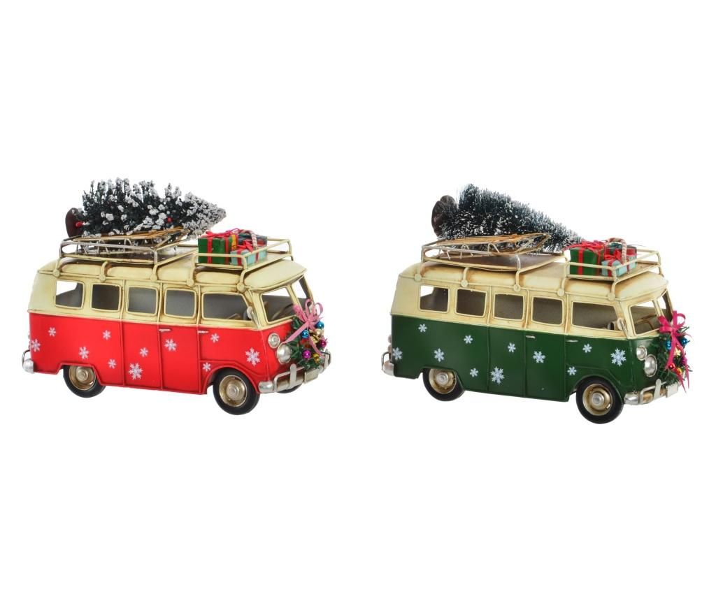 Set 2 decoratiuni Vehicle Christmas Traditional - Item International