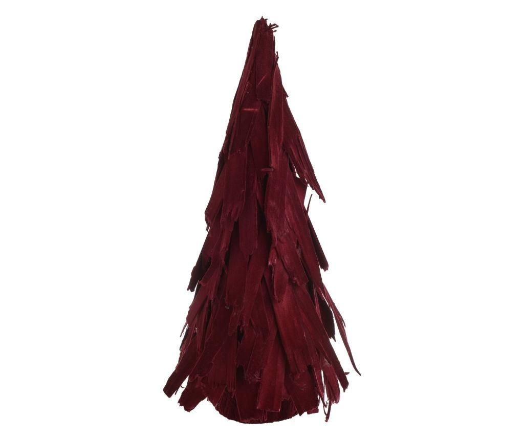 Decoratiune Velvet Burgundy Red - inart, Rosu