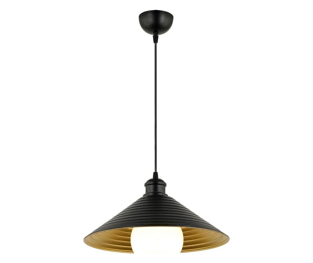 Lustra Squid Lighting, metal filat, max. 60 W, E27, negru-auriu, 70x35x35 cm - Squid lighting