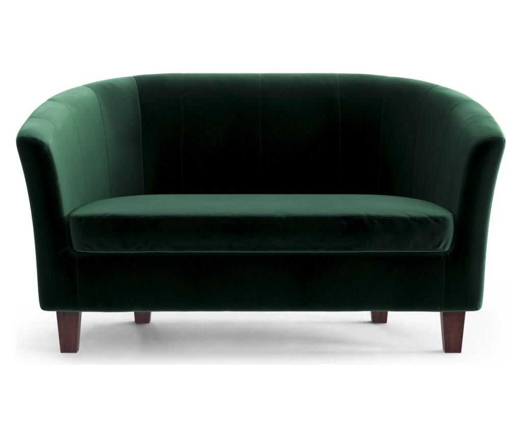 Canapea 2 locuri My Pop Design, Picpus Emerald Green, 127x68x76 cm - My Pop Design, Verde