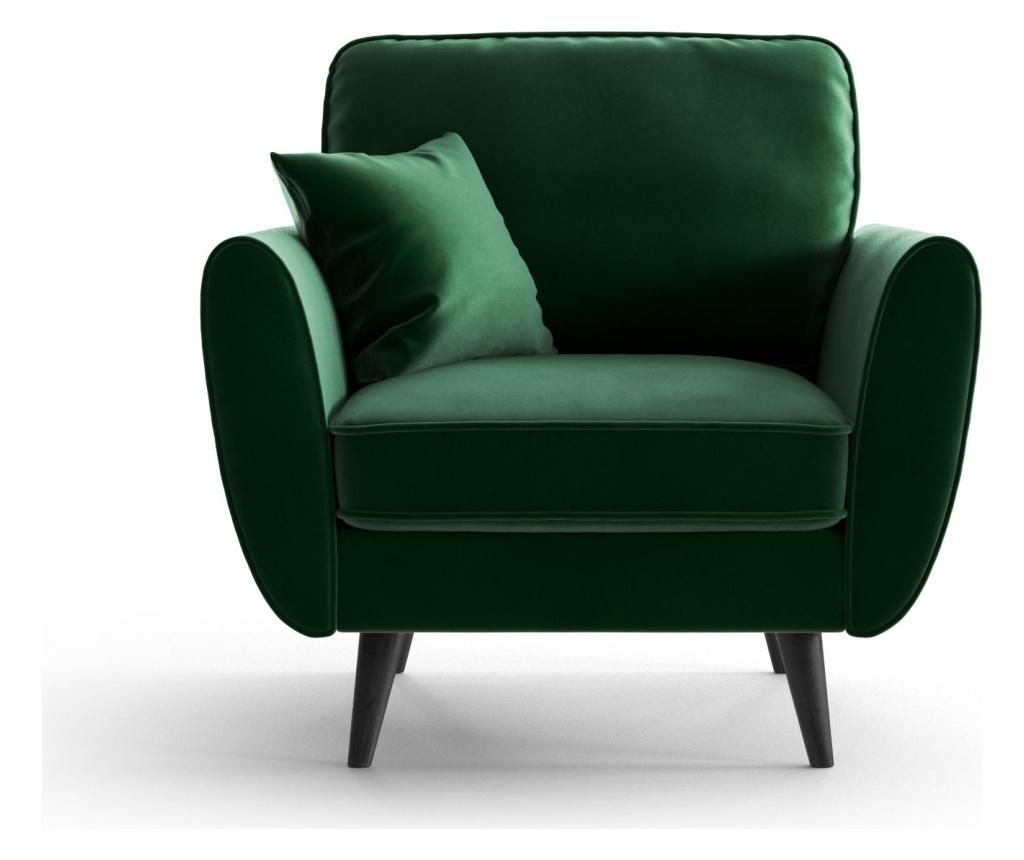 Fotoliu My Pop Design, Auteuil Uni Emerald Green, 93x87x84 cm - My Pop Design, Verde