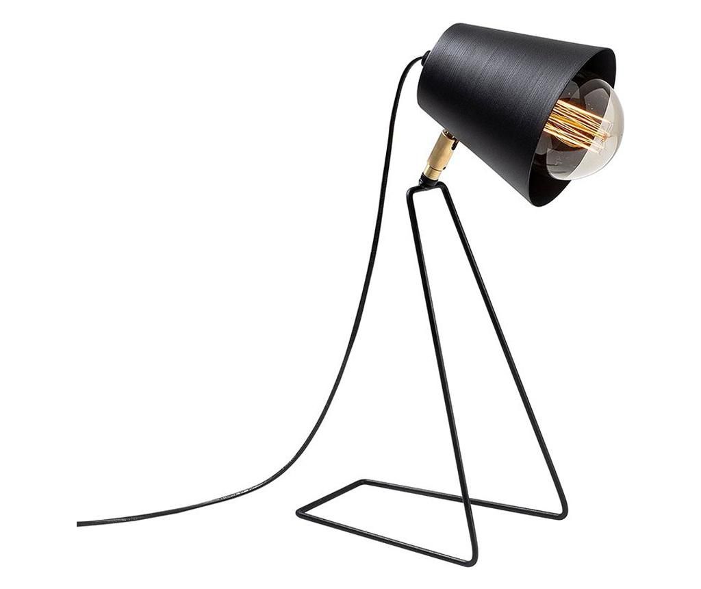 Lampa de masa Sheen, corp din metal, max. 100 W, E27, negru, 15x25x40 cm – Sheen, Negru Sheen imagine 2022
