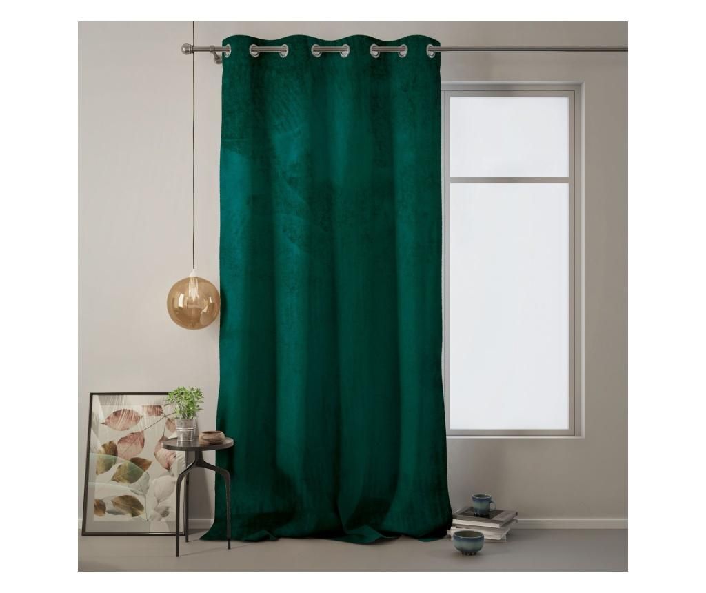 Draperie Velvet Eyelets 140x270 cm - Amelia Home, Verde