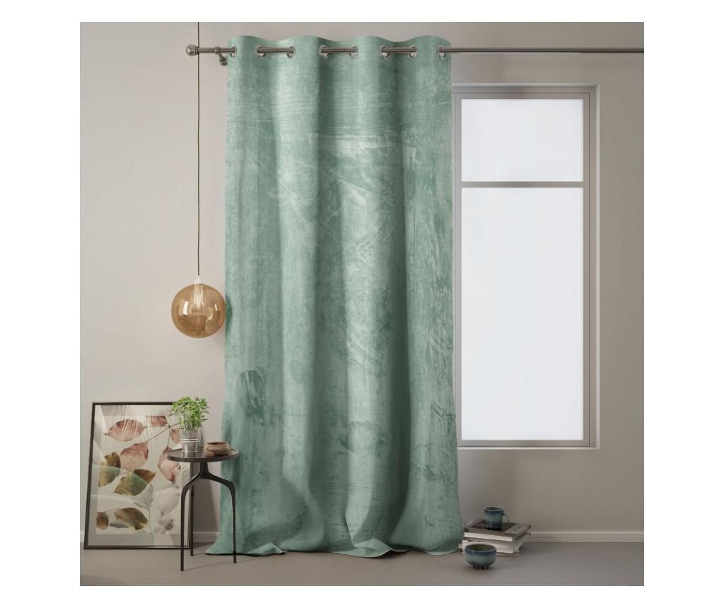 Draperie Velvet Eyelets 140x270 cm - Amelia Home, Verde