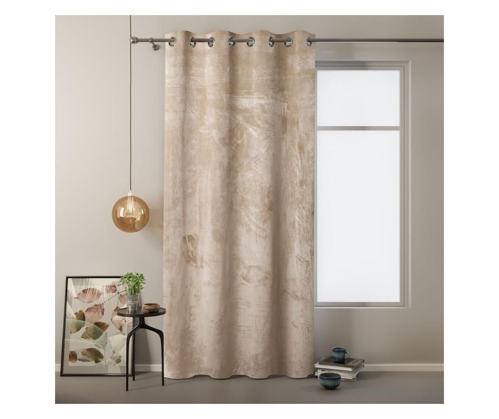 Draperie Velvet Eyelets 140x245 cm - Amelia Home, Crem